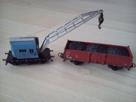 Märklin kran und güterwagen