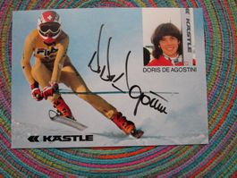 DORIS DE AGOSTINI CH SKIFAHRERIN AUTOGRAMM ANTIK