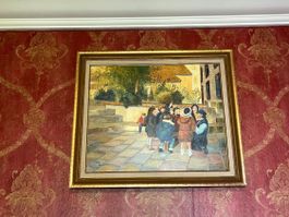 Tableau, huile sur toile signée Gina Kervan