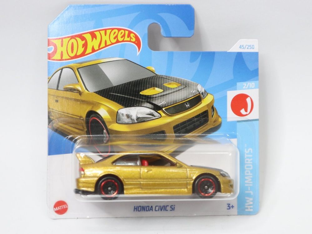 Voiture Miniature Hot Wheels - Honda Civic Si Rouge - Modèle 3/5 - Neuf - Collection Ou Jouet