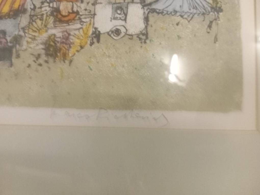 Grafica & Litografie: Original-Lithographie Marco Richter mit Rahmen 1981 Basel – Usato da Basel venduto da Petergunn 2
