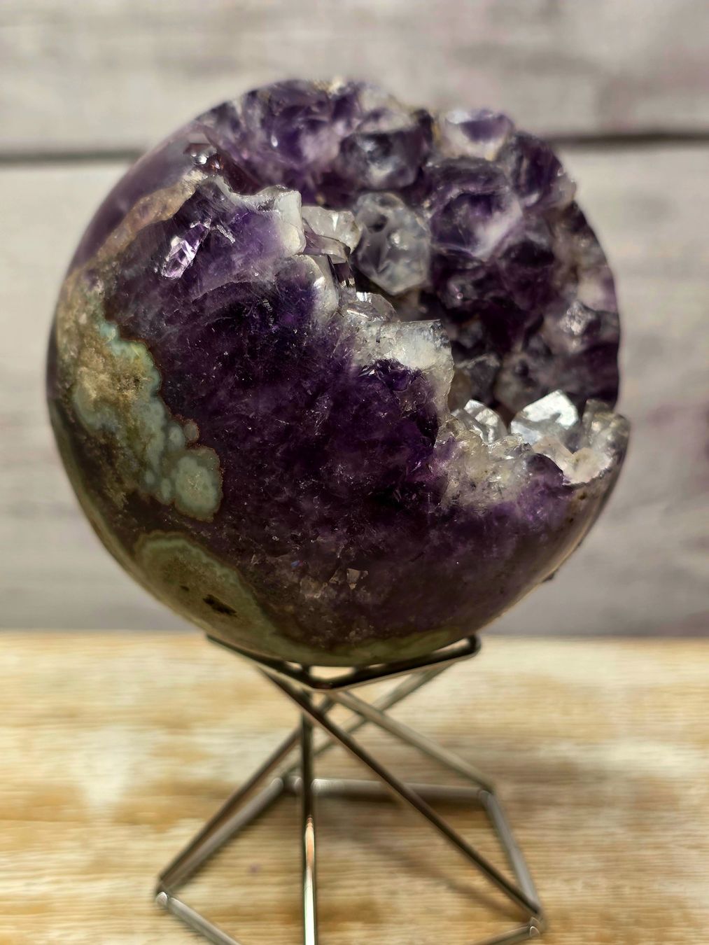 Minerali & Pietre curative: Amethyst Drusenkugel 73mm 425g – Nuovo e nell'imballaggio originale da Matzingen venduto da Shay_Crystalz 3