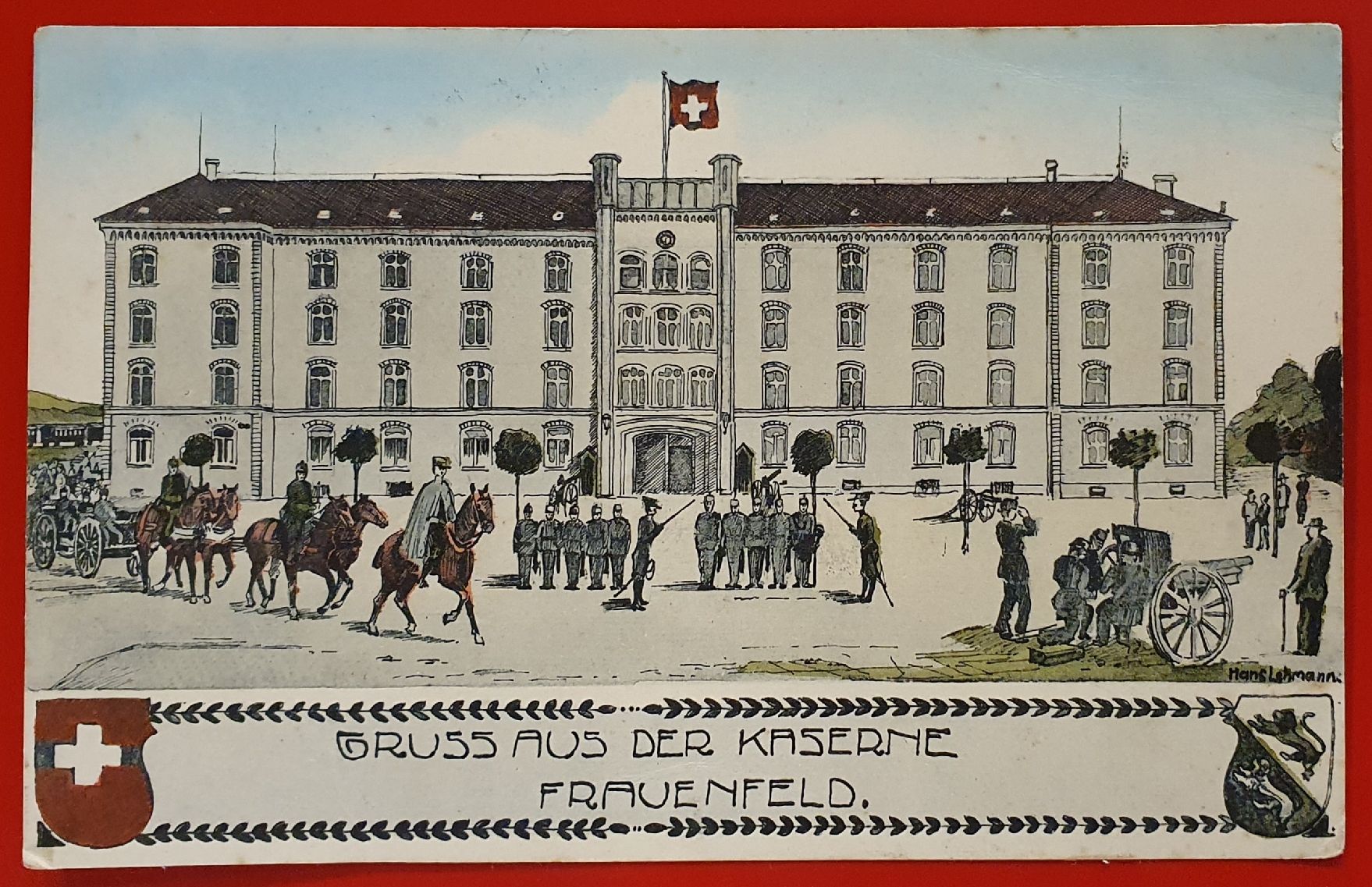 Cartoline postali: 8 Militär-Postkarten – Usato da Kreuzlingen venduto da Rschweiz1 2