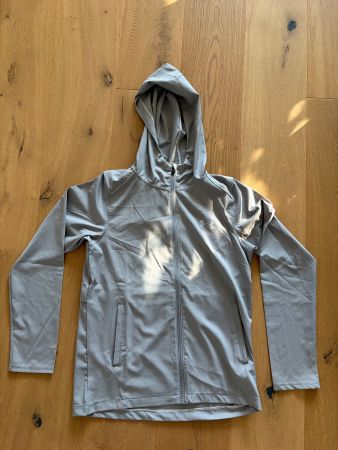 Under Armour Jacket Hooded Zip Grey Size S Used