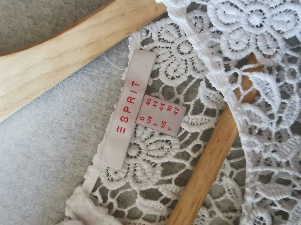 Esprit Kleider: Umstandskleid mit Spitze weiss Gr. 40 – Neu (gemäss Beschreibung) aus Waldstatt von suseli03 1