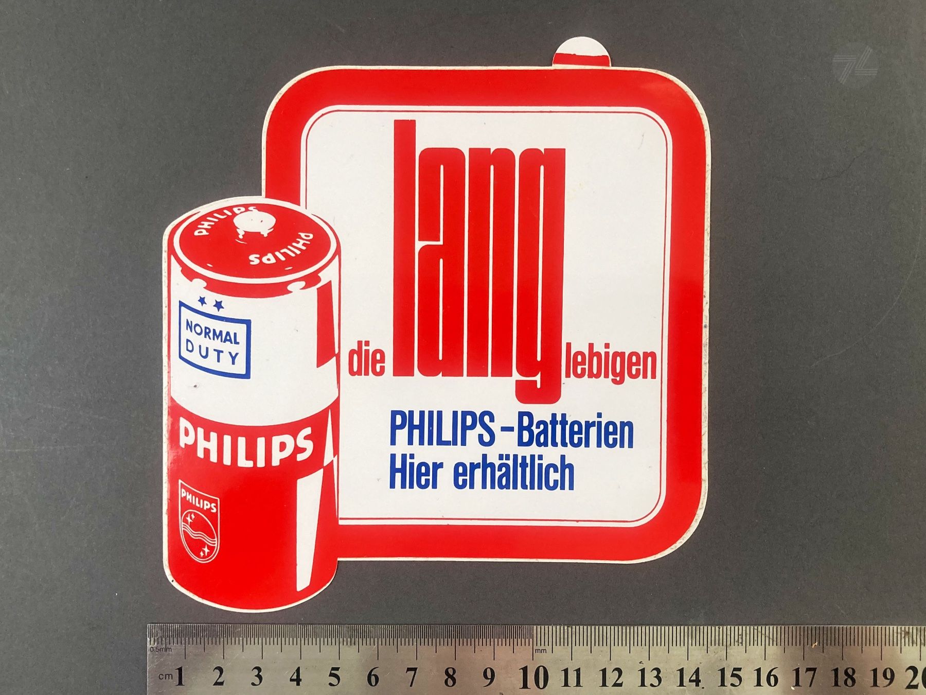 Sticker: PHILIPS BATTERIE Aufkleber Sticker Vintage 80s 70s – Usato da Wetzikon ZH venduto da cyan74