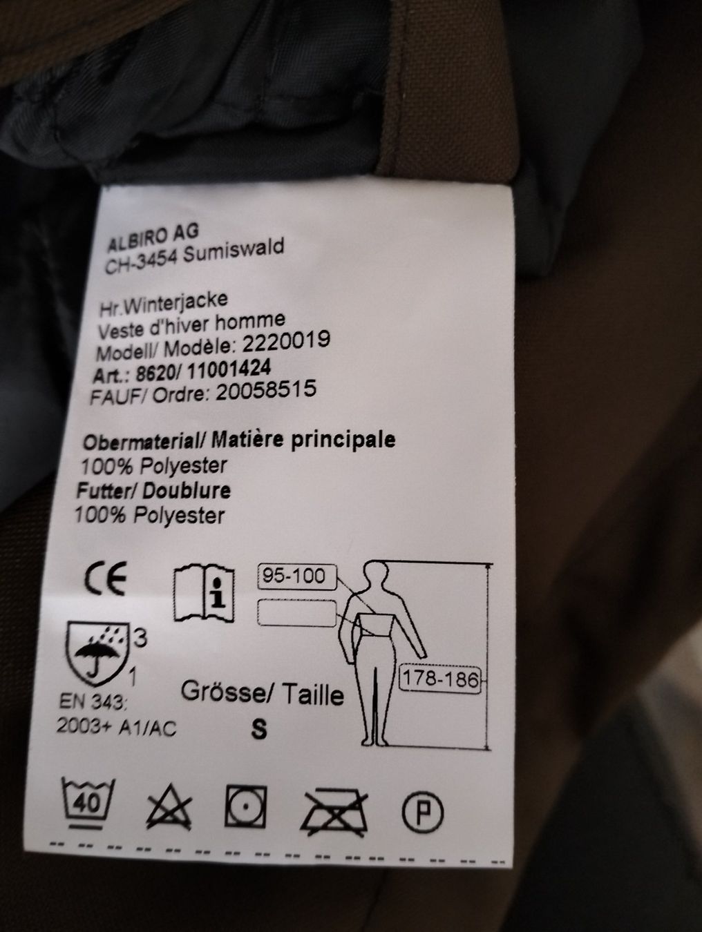Wikland Giacche: Wattierte Jacke Wikland 8600 Gr. S – Nuovo e nell'imballaggio originale da Uerkheim venduto da Kaufoption 8