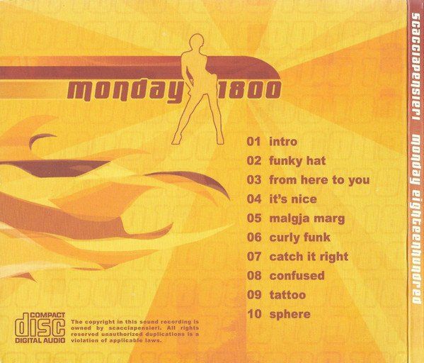 CDs: Scacciapensieri – Monday 1800 F3 – Gebraucht aus Sessa von fraenklishop 1