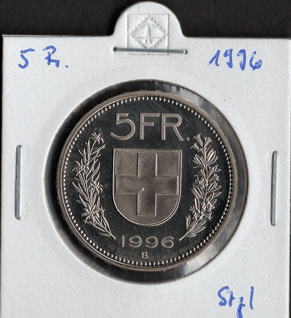 Tutti le monete: 5 Franken 1996 stgl. – Nuovo (secondo la descrizione) da Alpnach Dorf venduto da Colibri126