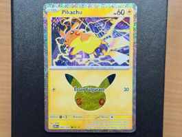 Pikachu (030/128) (08/30) - 30ᵉ Anniversaire - 30C FR