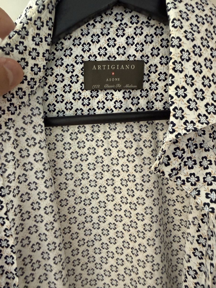 Camicie: Artigiano Hemd mit Muster, Gr. M – Nuovo (secondo la descrizione) da Ottenbach venduto da ygi95 1