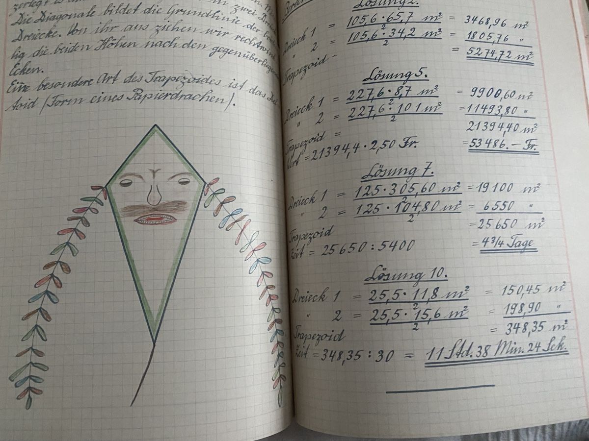 Libri: Schulheft ,  1. Klasse, 1938 – Usato da Baden venduto da swiss-alps 7