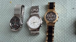 3 Swatch Uhren  Irony Chronograph 