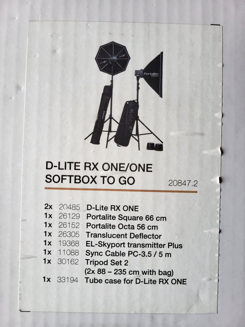 Elinchrom Blitze: Elinchrom D-Lite RX ONE Softbox To Go Set + plus 2 Stative – Gebraucht aus Eggiwil von kariiina