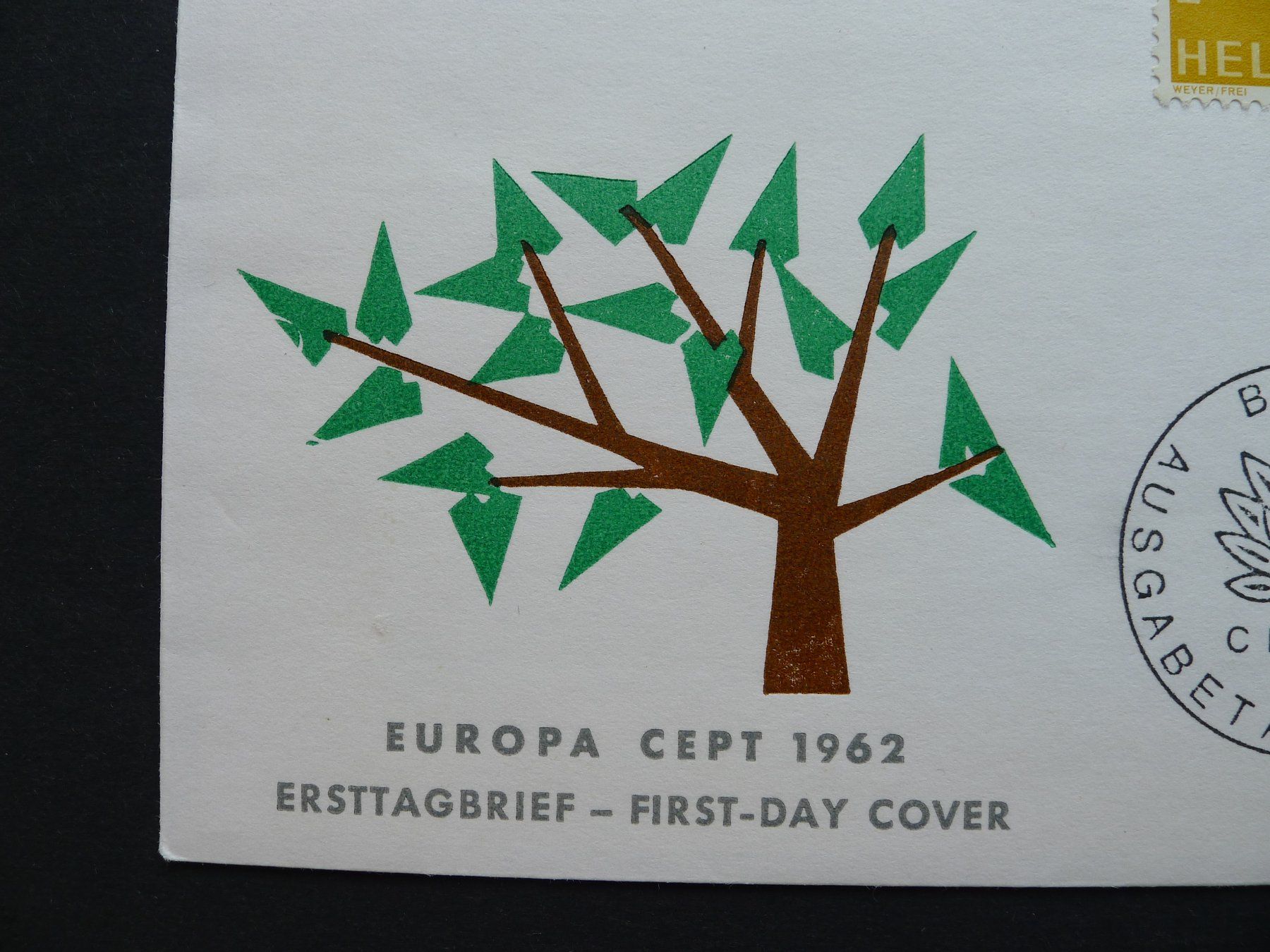 Alle Briefmarken: 1962 EUROPA FDC im US-Format – Gebraucht aus Ebikon von SilvioFreund 1