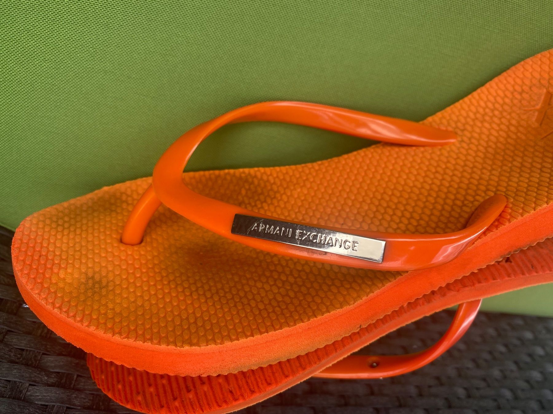 Armani Scarpe da donna: SUMMERTIME - stylische ARMANI Flip-Flops, orange, 38 – Usato da Winkel venduto da ferrari2022 2