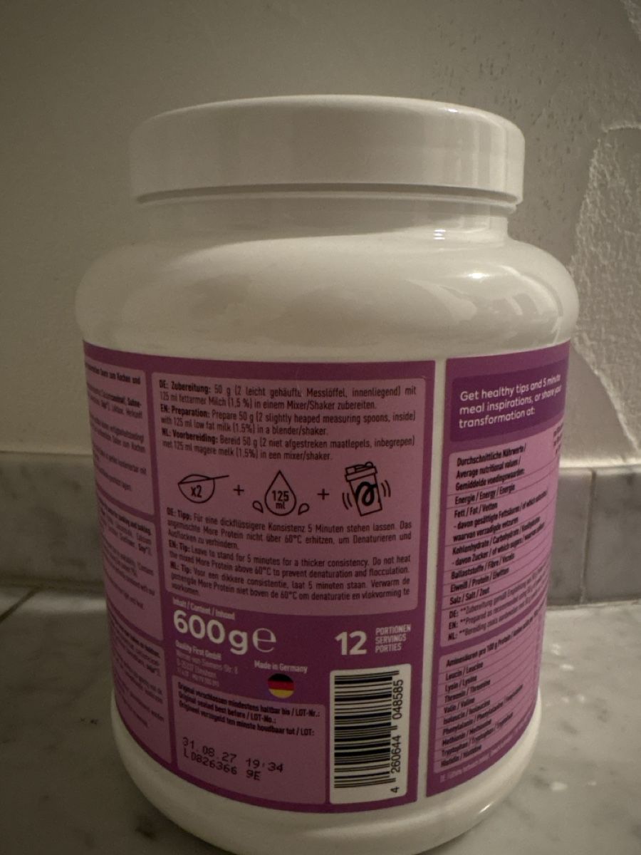 More Nutrition Lebensmittel & Spezialitäten: More Protein Sahne 600g  – Neu und originalverpackt aus Zizers von van_7qp2 1