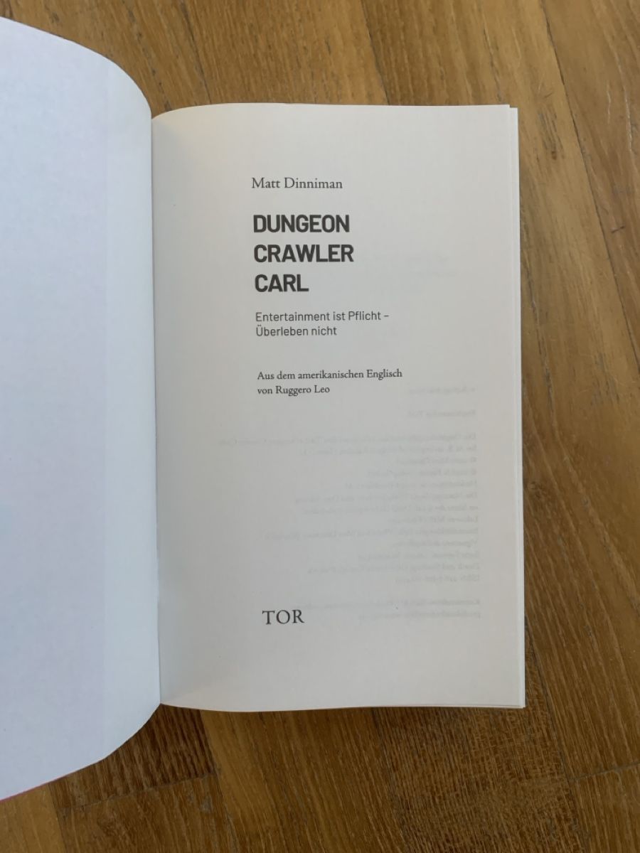 Libri: Dungeon Crawler Carl, Matt Dinniman – Nuovo (secondo la descrizione) da Fraubrunnen venduto da mic_7l9q 4