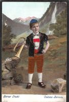^Prägekarte Berner Tracht , 1908