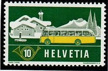 Tutti i francobolli: 1953 314.3.02a Automobilpostbüro ** – Nuovo (secondo la descrizione) da Riehen venduto da dfaess