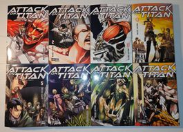 Attack on Titan 1 bis 8 von Hajime Isayama Deutsch Manga