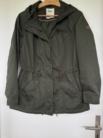Damen-Kapuzenjacke v. Only Gr. XL dunkles Olivgrün/Jägergrün