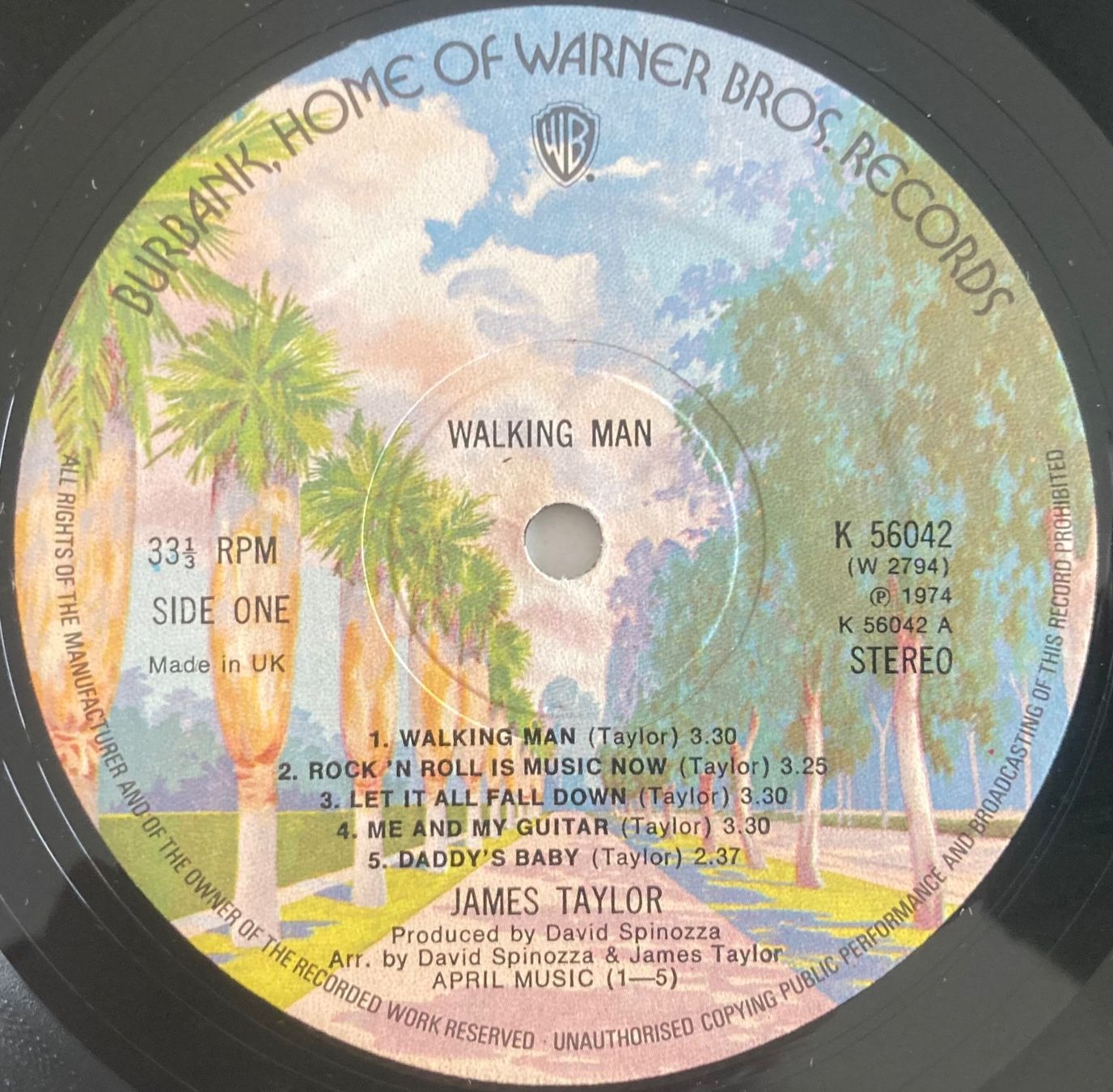 Schallplatten: JAMES TAYLOR - WALKING MAN – Gebraucht aus Poliez-Pittet von Newtown-Records 2