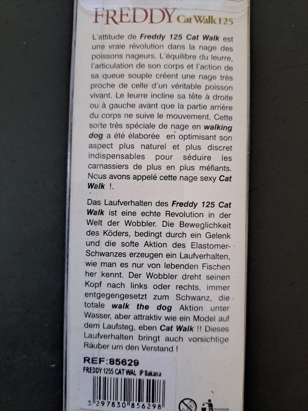 Esche: Illex Freddy Cat Walk 125 mm IP Sakana – Nuovo e nell'imballaggio originale da Fribourg venduto da versus702 1