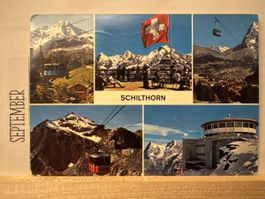 AK von Restaurant Piz Gloria / Schilthornbahn Mürren