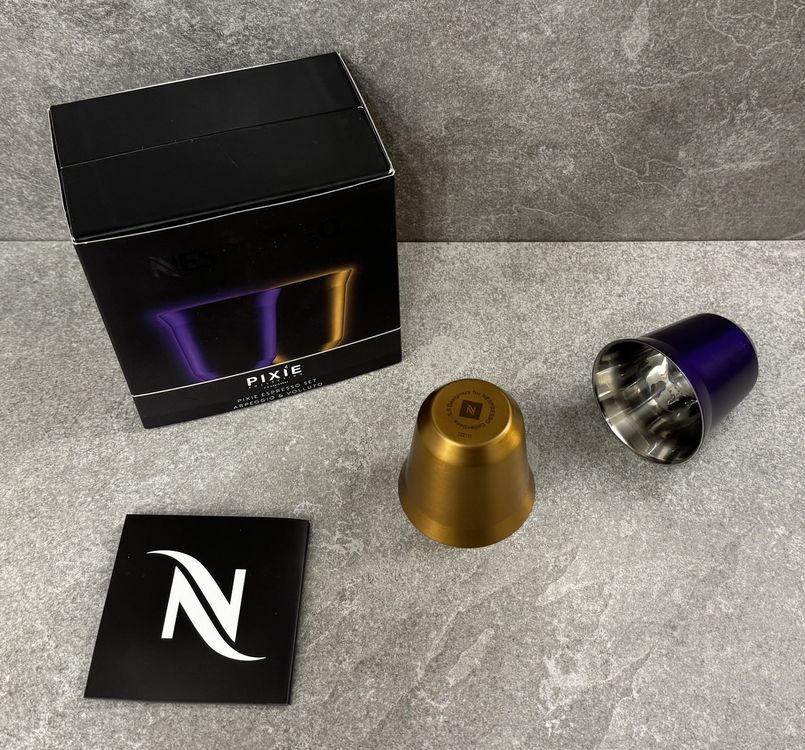 NESPRESSO PIXIE Set, ARPEGGIO + VOLLUTO (2 x 80ml) ... (Neu und ...