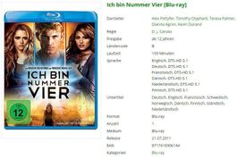 Ich bin Nummer Vier [Blu-ray]