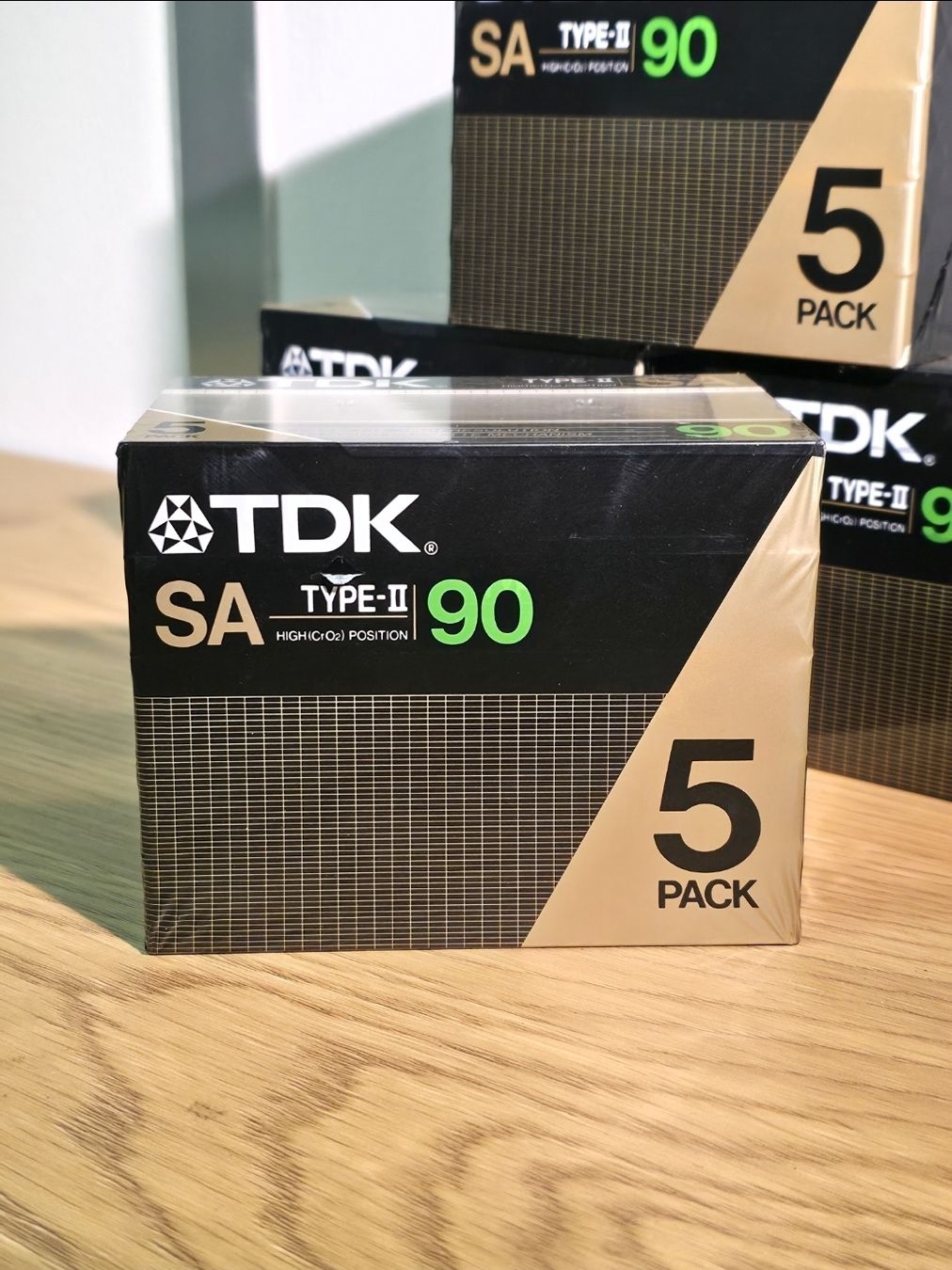 Musicassette: TDK SA 90 - 5-PACK - TYPE II - 1986 - HIGH POSITION - NOS – Nuovo e nell'imballaggio originale da Dietlikon venduto da litisop 2