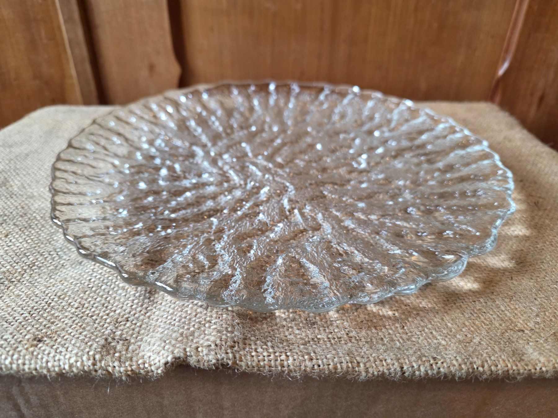 Servierplatten: schwere massive Glas Servier Platte Kuchen Tortenplatte – Gebraucht aus Walterswil BE von Lonitti 1