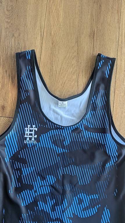 Canottiere & Pantaloni: Herren - Ringertrikot / Einteiler - Gr. S/M - blau/schwarz – Usato da Unterendingen venduto da soern2000 1