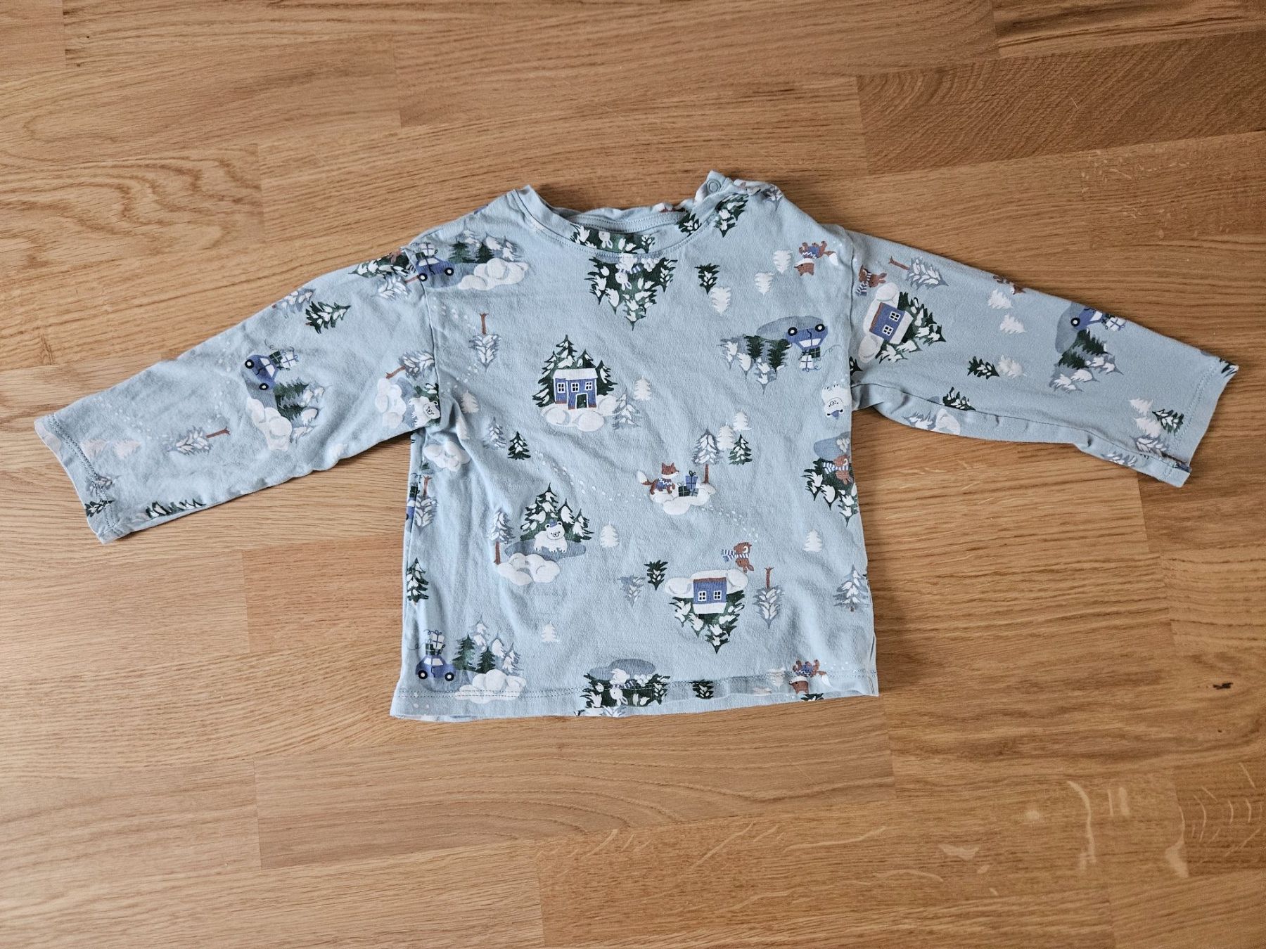 H&M Maglioni & Felpe: Langarmshirt, Grösse 92, Wintermotiv – Usato da Bern venduto da Oloui 2