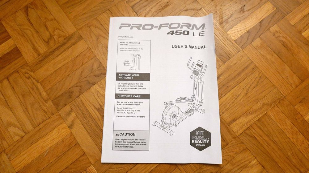 V lo elliptique pliable PRO FORM 450 LE Transport facile