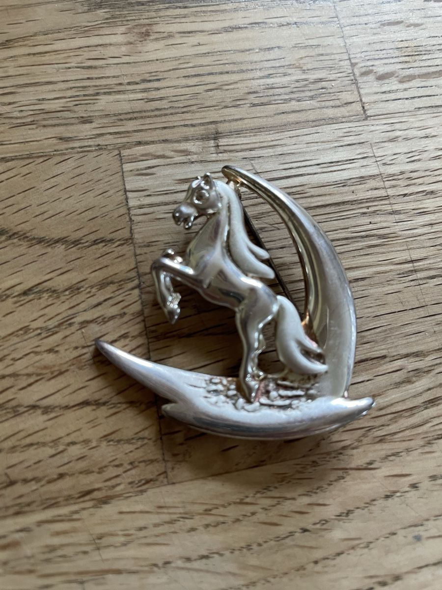 Broschen & Nadeln: Brosche Pferd Silber – Gebraucht aus Flawil von Naphtali