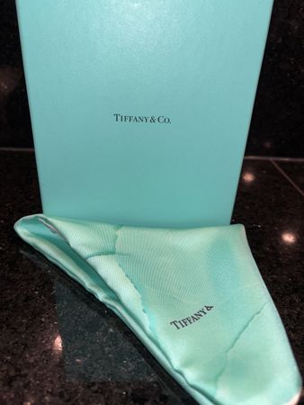 Tiffany & Co Torn Bag Scarf Silk 17IN
