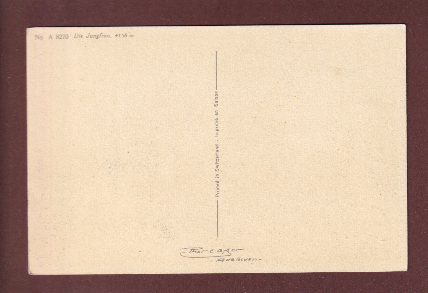 Cartoline postali: JUNGFRAU – Usato da Pully venduto da nicecards 1