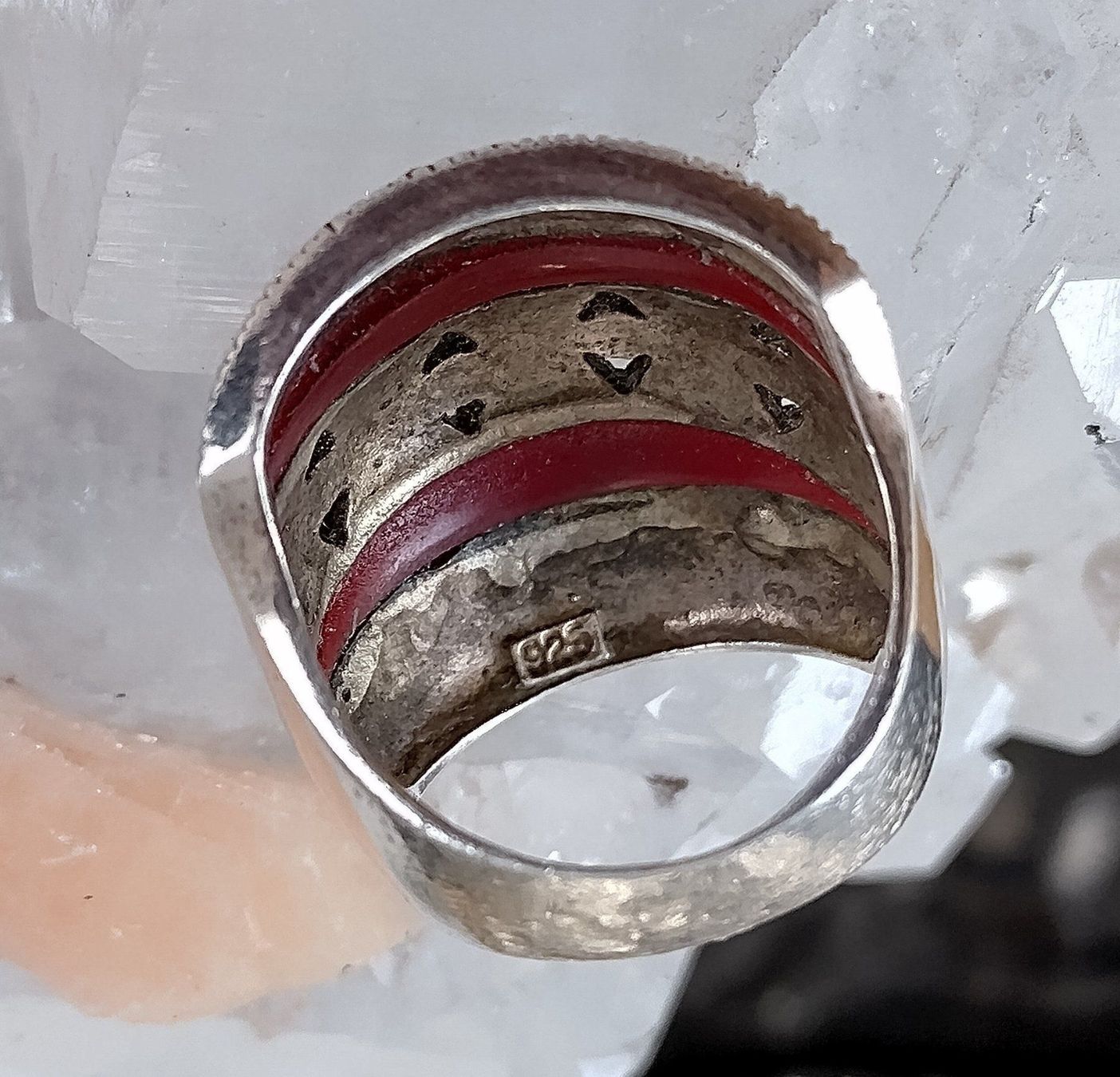 Anelli: MEGA RING MIT MARKASITEN SILBER 925 RUSSISCH – Usato da Romanshorn venduto da Glitzer-Paradies 5