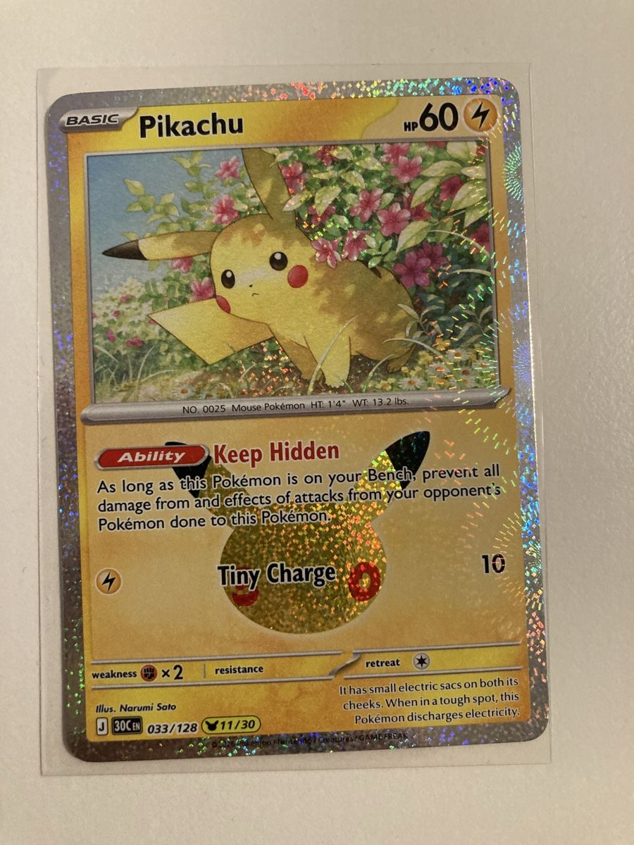 Pokémon Sammelbilder & Trading cards: Pikachu 033/128 EN 30th 11/30 – Neu (gemäss Beschreibung) aus Wohlen AG von Liridon22