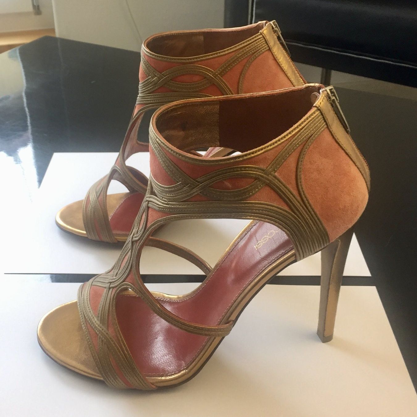 Sergio Rossi Scarpe da donna: Sergio Rossi Sandaletten mit Stiletto-Absatz – Nuovo (secondo la descrizione) da Uster venduto da Antiquaspar 4