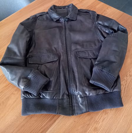 Braune Winter Lederjacke, Gr. 50, Top Zustand!