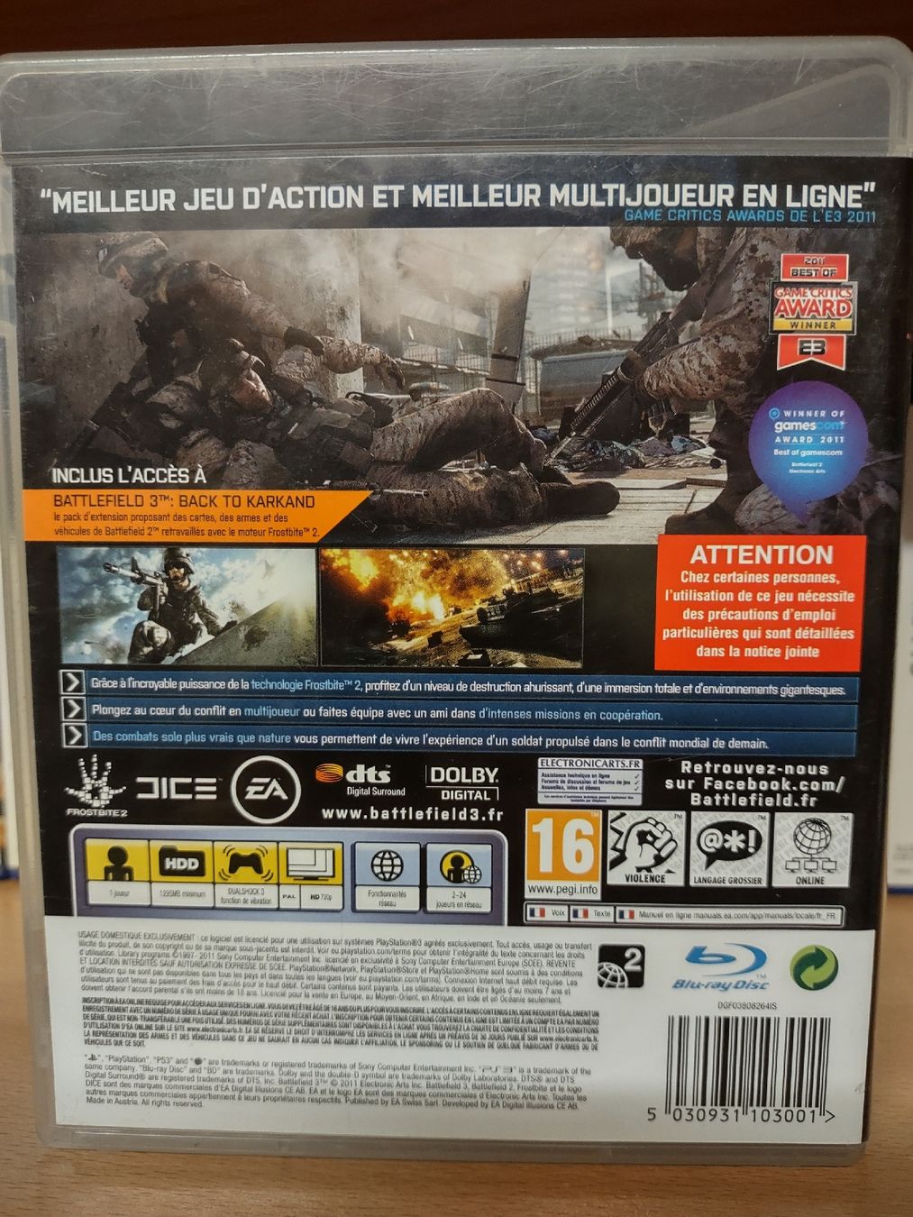 Giochi: Battlefield 3 Edition limitée PS3 - Jeu complet – Usato da fribourg venduto da GameSpot 1