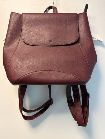 Rucksack dunkelrot Kunstleder guter Zustand