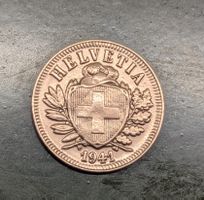 2 Rappen Jg. 1941 (Bronze)