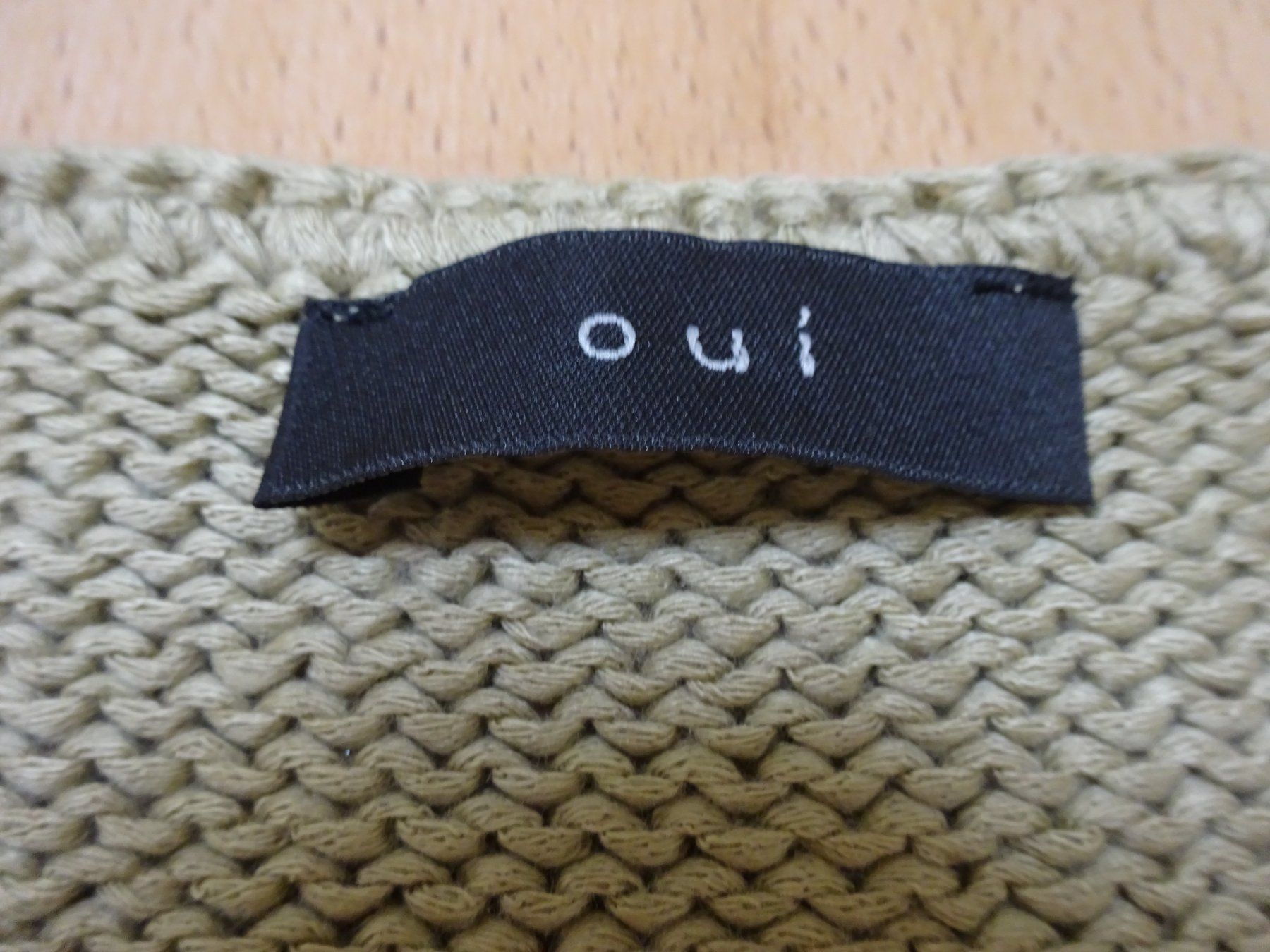 Tops: Oui - Stricktop - oliv - Grösse 38 – Gebraucht aus Zofingen von Justizia_01 1