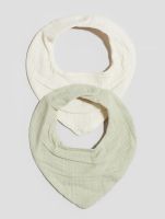 2 H&M Musselin Lätzchen - NEU - 100% Bio-Baumwolle