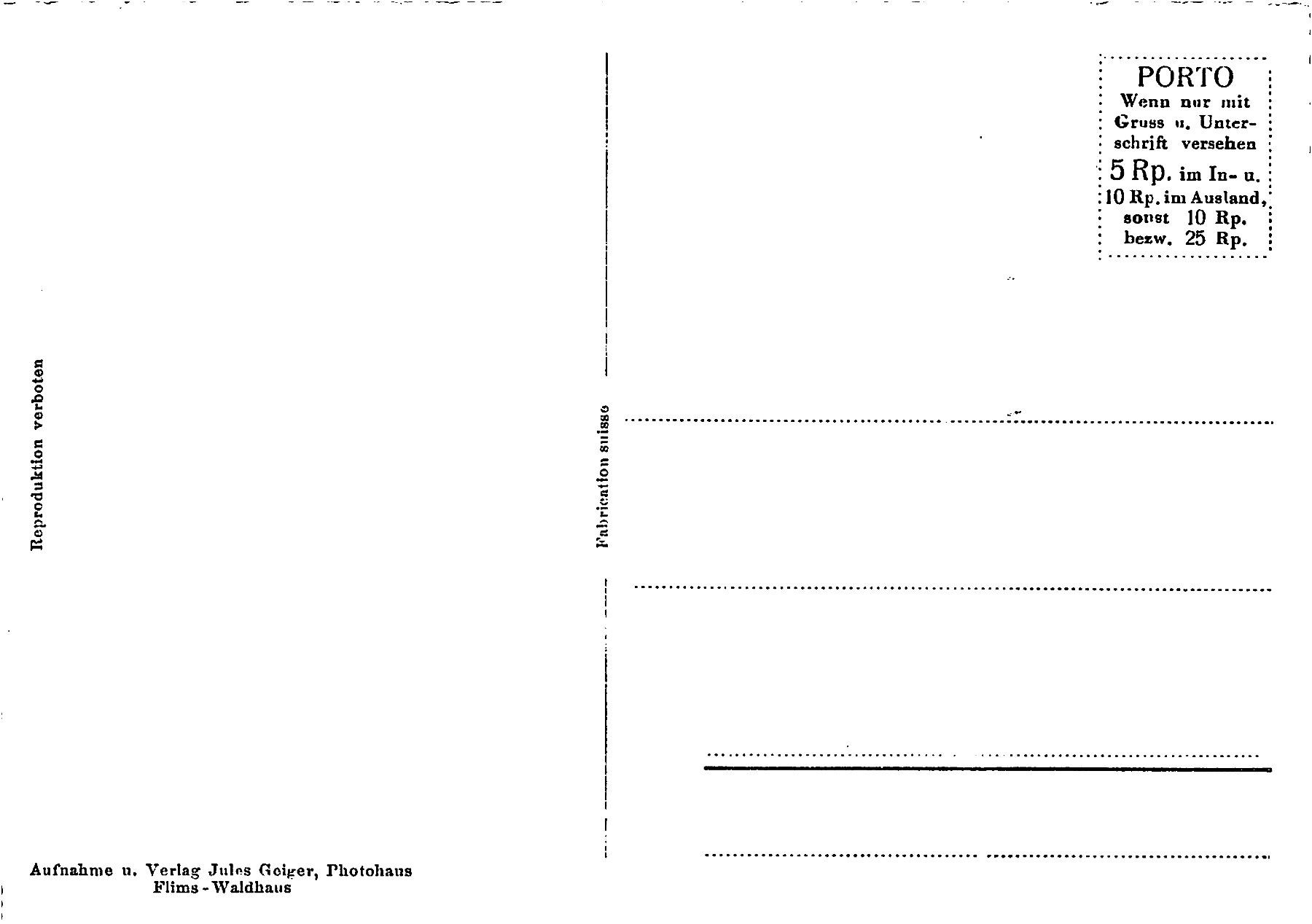 Ansichtskarten: Splügen – Gebraucht aus Ottikon b.Kemptth. von Neptun1974 1