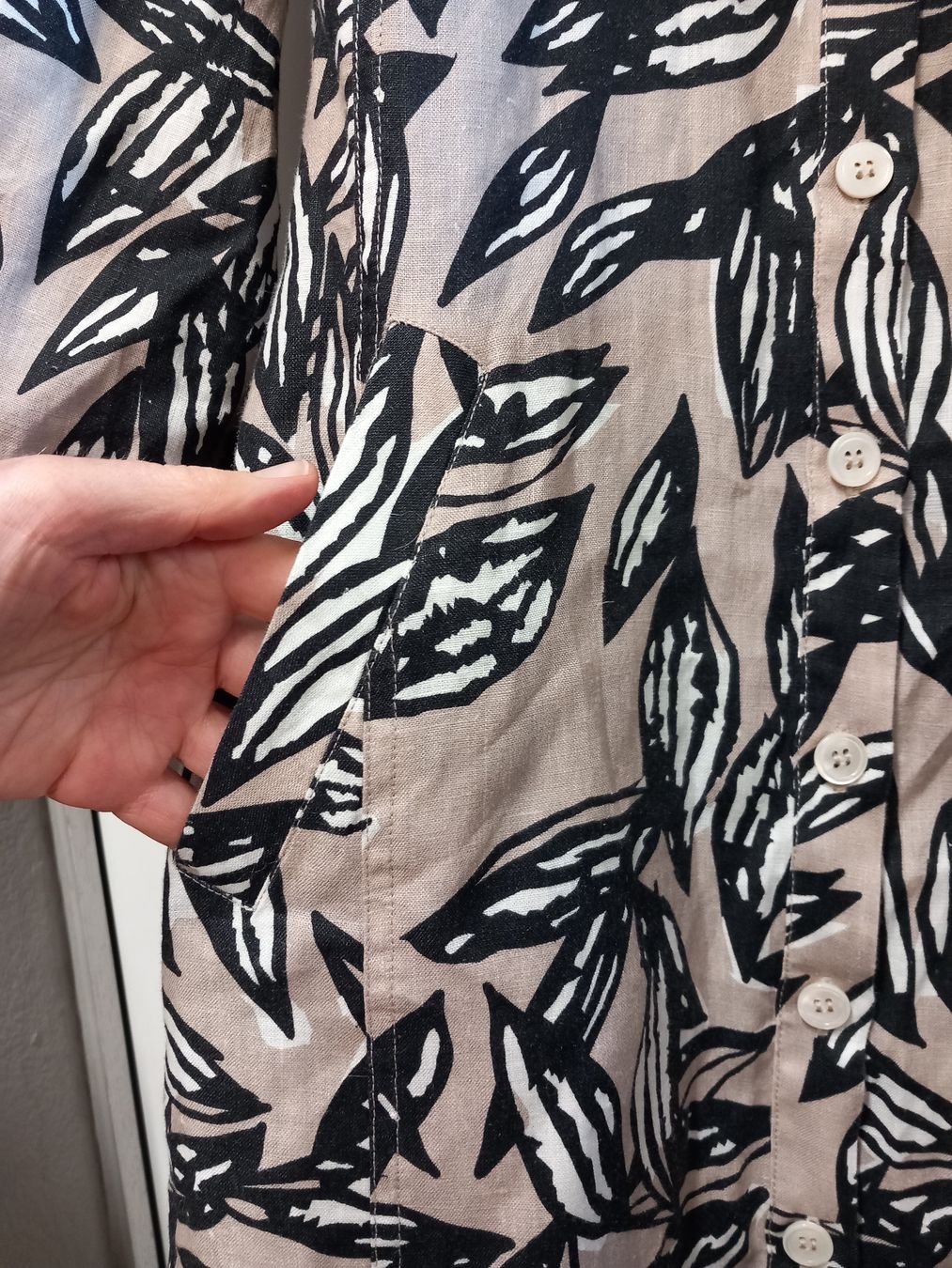 Kleider: Eve in Paradise Leinenkleid Gr.38, Muster – Gebraucht aus Gwatt (Thun) von umwelt-brocki 5